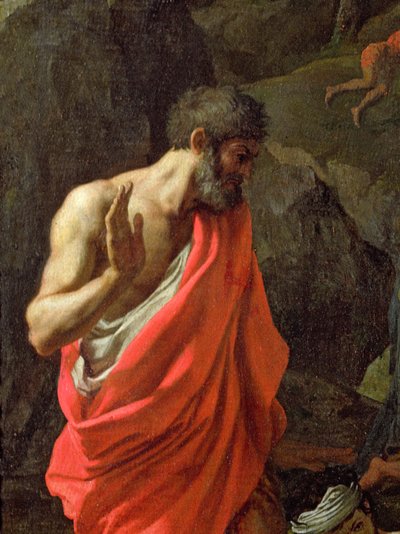 The Gathering of Manna (detail) by Nicolas Poussin